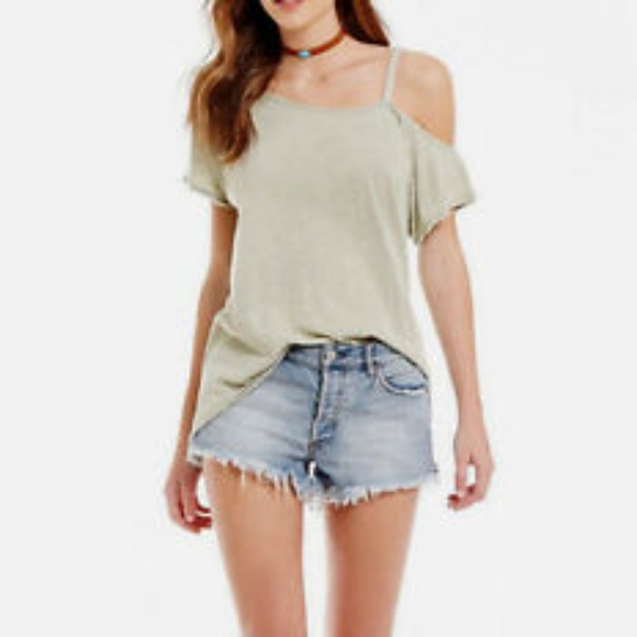 Free People Tops - ♥3/$15 Free People Mint Coraline T Shirt XS